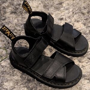 Dr. Martens Black Kids Sandals
